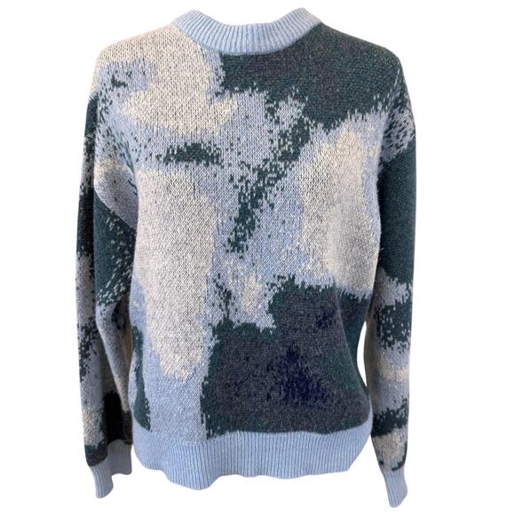 THE KOOPLES X RTR Blue Colorblock Knit Pullover Sweater Size S - Picture 5 of 9